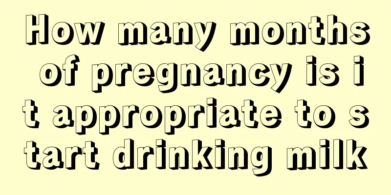 How many months of pregnancy is it appropriate to start drinking milk