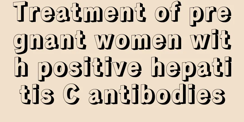 Treatment of pregnant women with positive hepatitis C antibodies