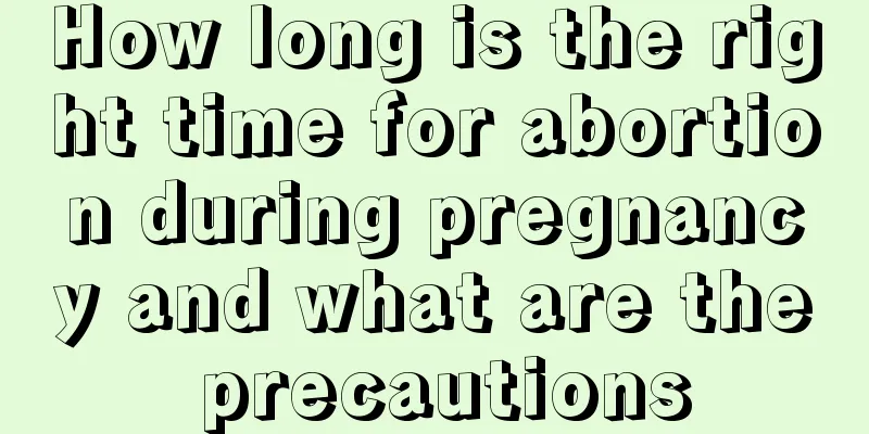 How long is the right time for abortion during pregnancy and what are the precautions