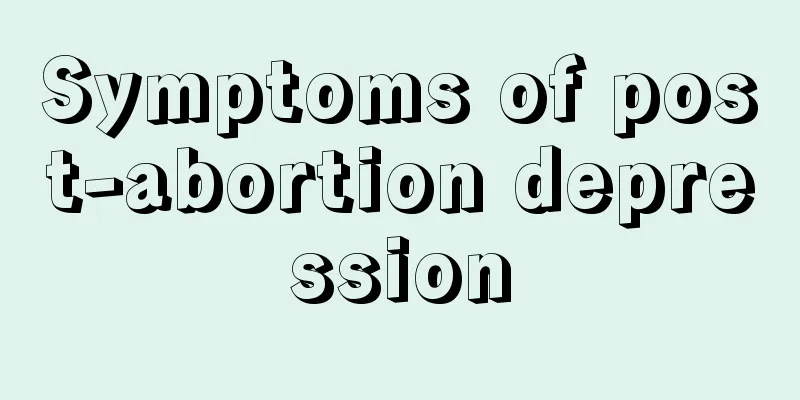 Symptoms of post-abortion depression