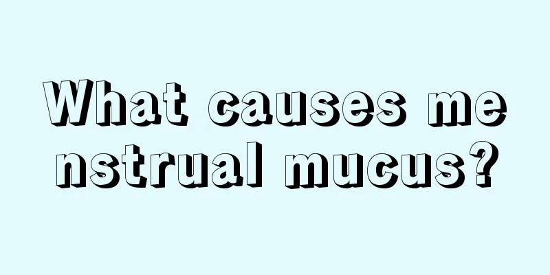 What causes menstrual mucus?