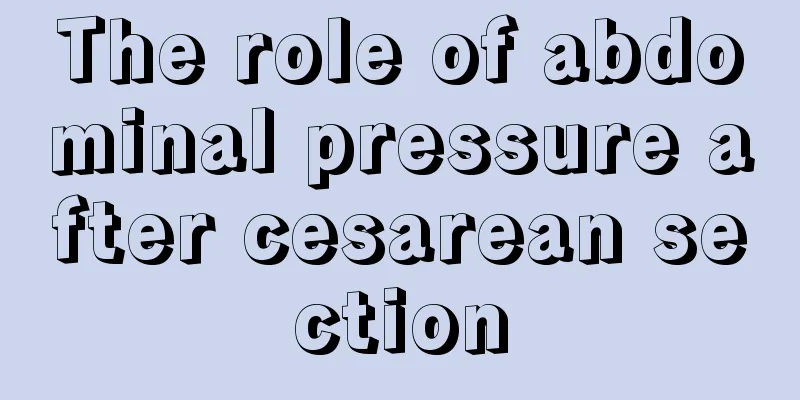 The role of abdominal pressure after cesarean section