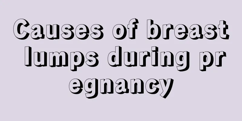 Causes of breast lumps during pregnancy