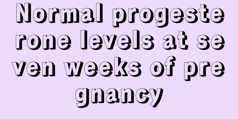 Normal progesterone levels at seven weeks of pregnancy