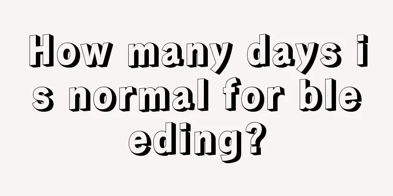 How many days is normal for bleeding?