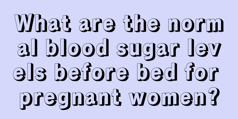 What are the normal blood sugar levels before bed for pregnant women?