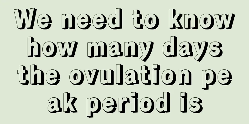 We need to know how many days the ovulation peak period is