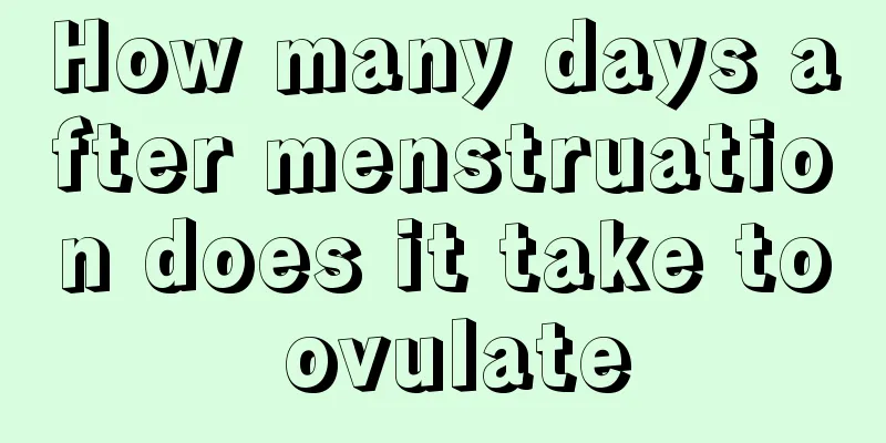 How many days after menstruation does it take to ovulate