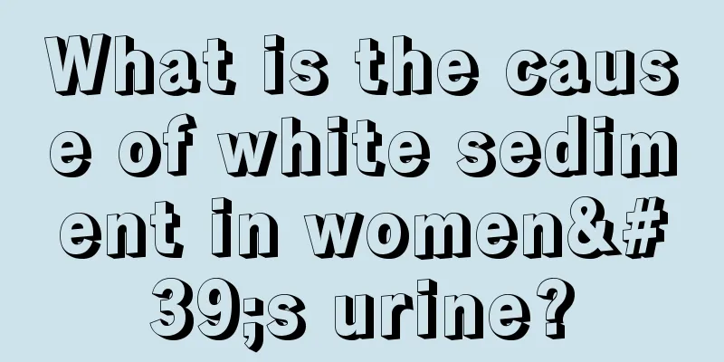 What is the cause of white sediment in women's urine?