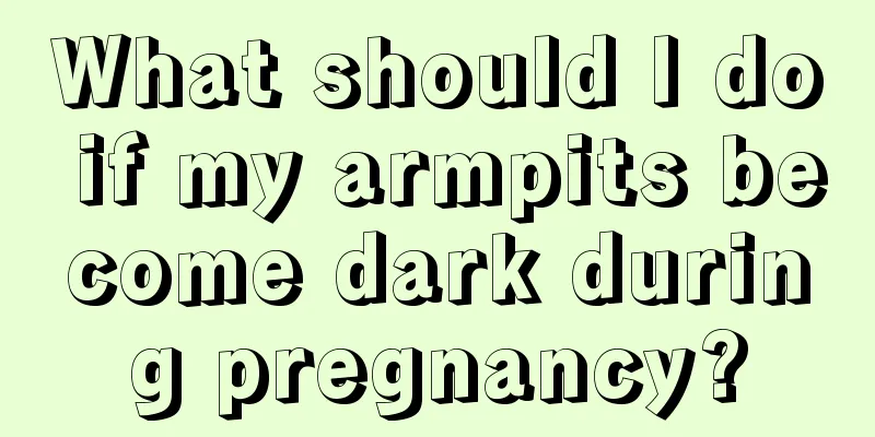 What should I do if my armpits become dark during pregnancy?