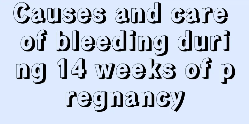 Causes and care of bleeding during 14 weeks of pregnancy