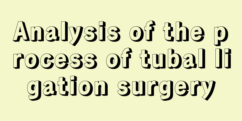 Analysis of the process of tubal ligation surgery