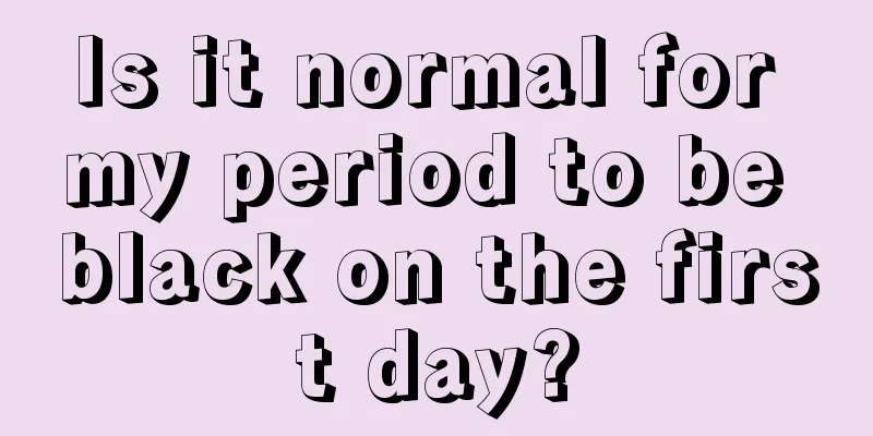 Is it normal for my period to be black on the first day?