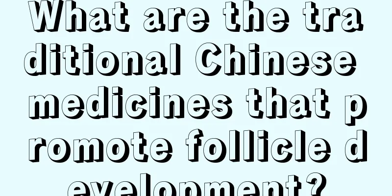 What are the traditional Chinese medicines that promote follicle development?