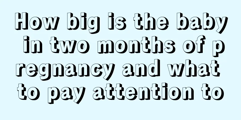 How big is the baby in two months of pregnancy and what to pay attention to