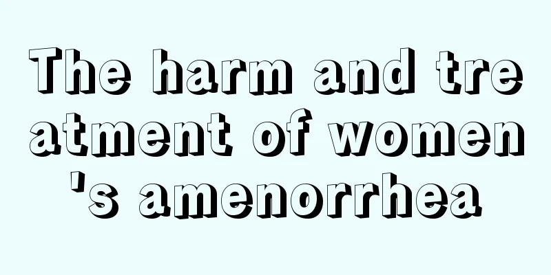 The harm and treatment of women's amenorrhea