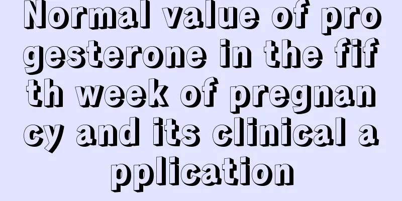 Normal value of progesterone in the fifth week of pregnancy and its clinical application