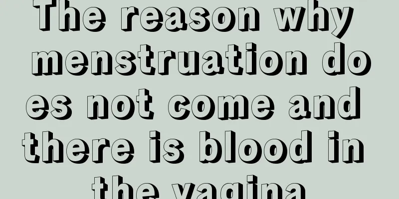 The reason why menstruation does not come and there is blood in the vagina