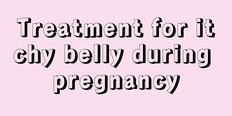 Treatment for itchy belly during pregnancy