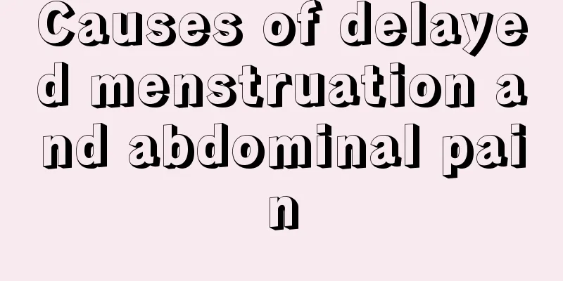 Causes of delayed menstruation and abdominal pain