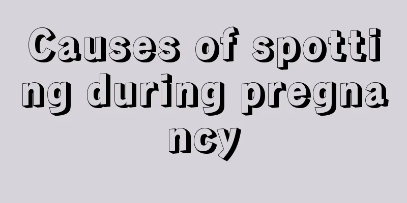 Causes of spotting during pregnancy