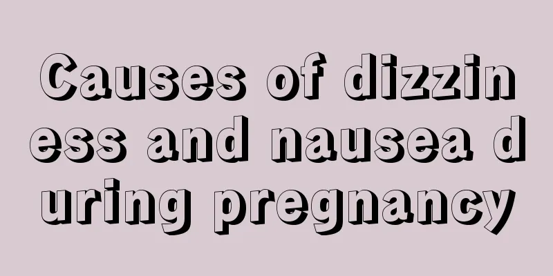 Causes of dizziness and nausea during pregnancy