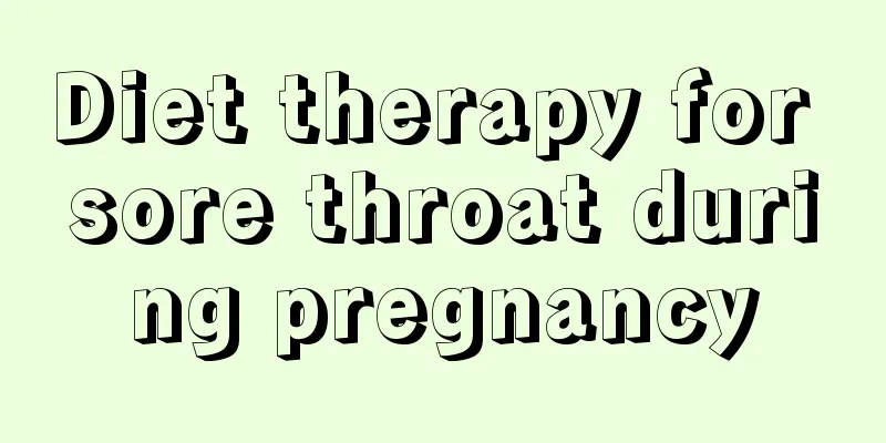 Diet therapy for sore throat during pregnancy