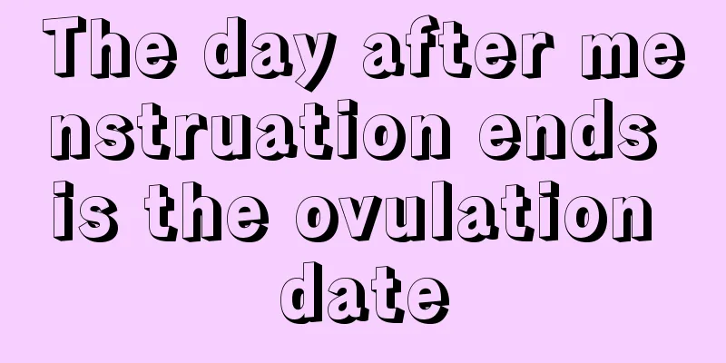 The day after menstruation ends is the ovulation date