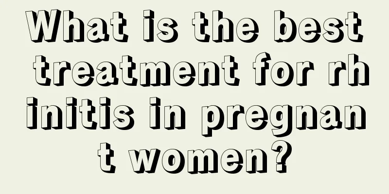 What is the best treatment for rhinitis in pregnant women?