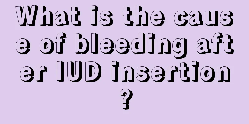 What is the cause of bleeding after IUD insertion?