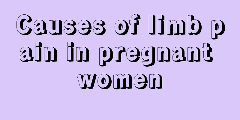 Causes of limb pain in pregnant women