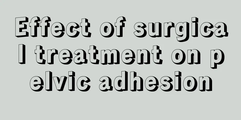 Effect of surgical treatment on pelvic adhesion