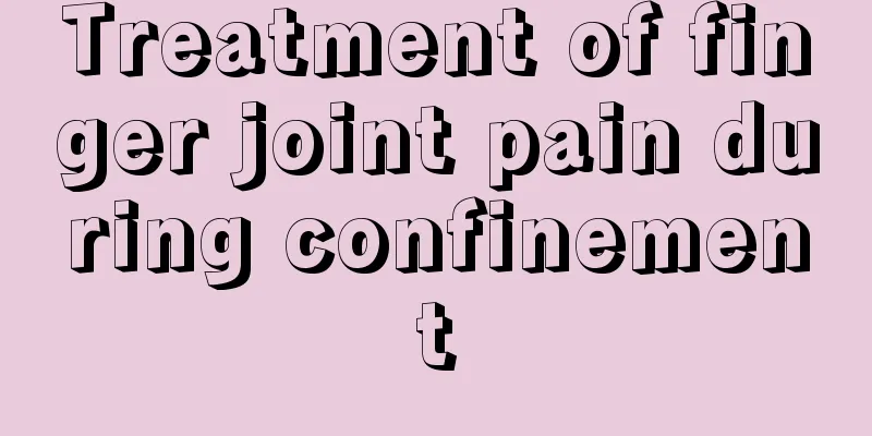 Treatment of finger joint pain during confinement