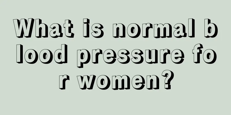 What is normal blood pressure for women?