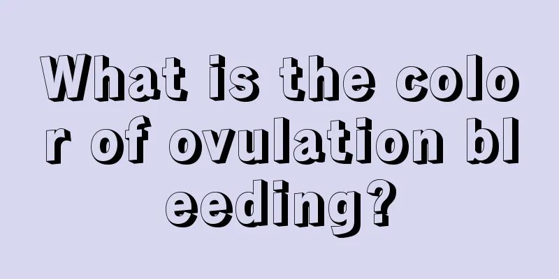 What is the color of ovulation bleeding?