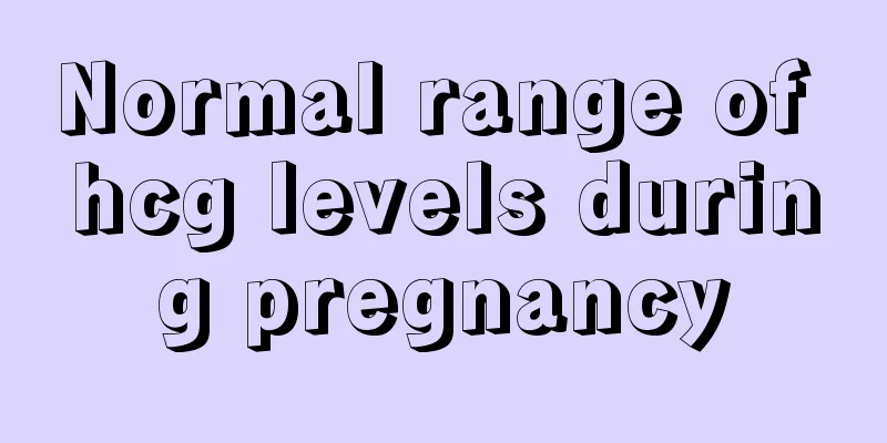 Normal range of hcg levels during pregnancy