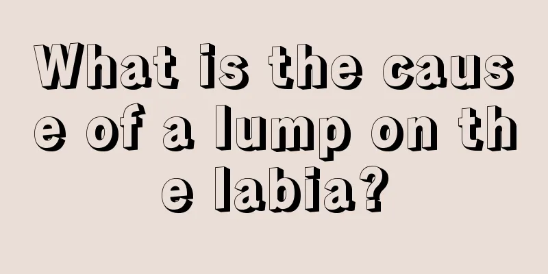 What is the cause of a lump on the labia?