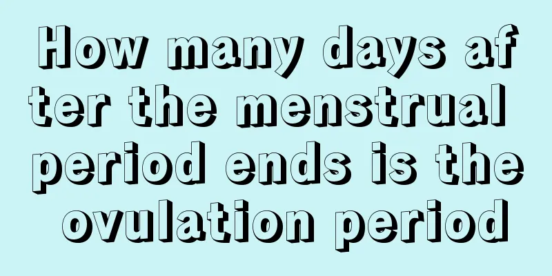 How many days after the menstrual period ends is the ovulation period