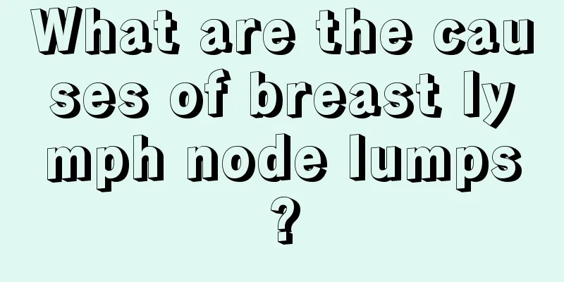 What are the causes of breast lymph node lumps?