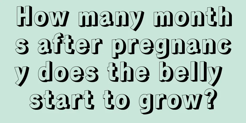 How many months after pregnancy does the belly start to grow?