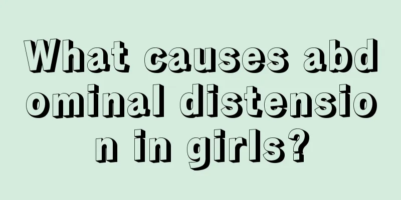 What causes abdominal distension in girls?