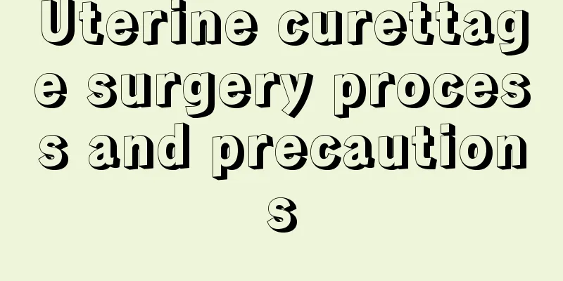 Uterine curettage surgery process and precautions