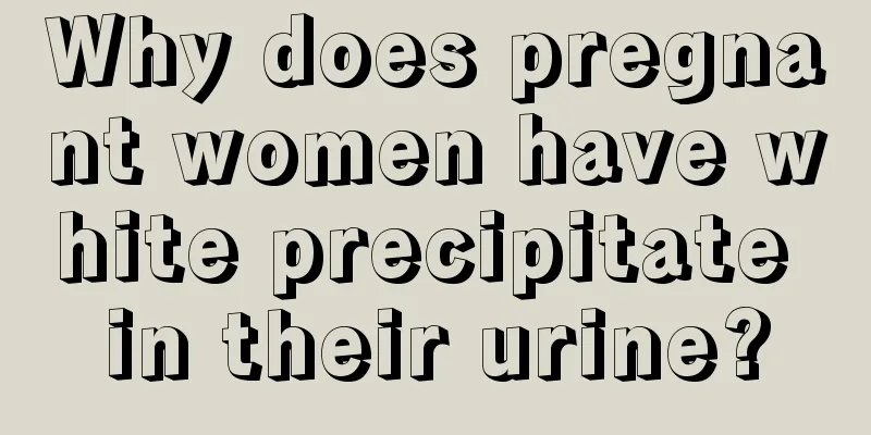 Why does pregnant women have white precipitate in their urine?