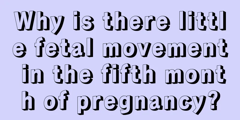 Why is there little fetal movement in the fifth month of pregnancy?