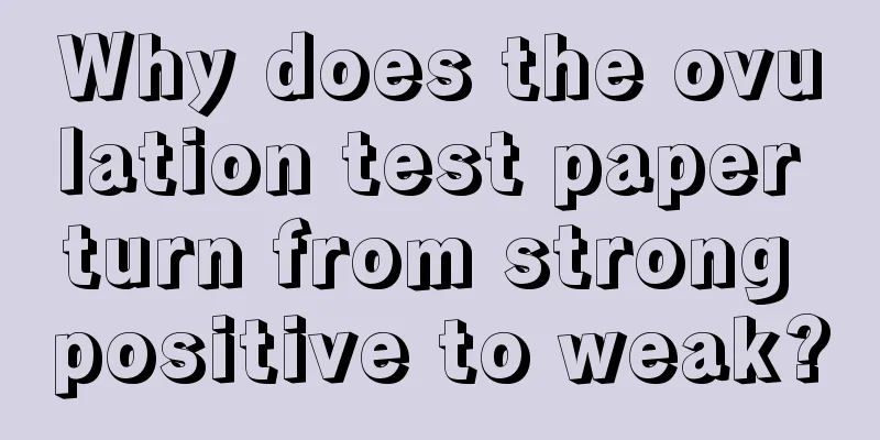 Why does the ovulation test paper turn from strong positive to weak?