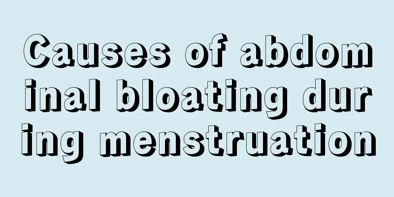 Causes of abdominal bloating during menstruation