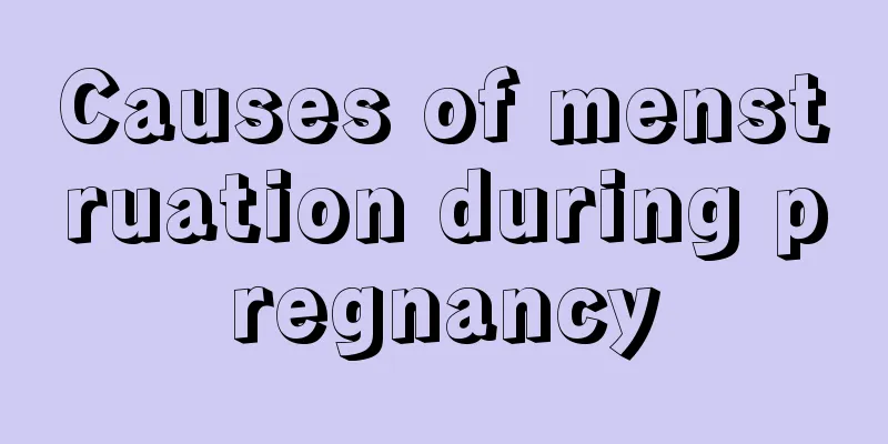 Causes of menstruation during pregnancy