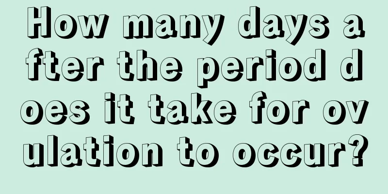 How many days after the period does it take for ovulation to occur?