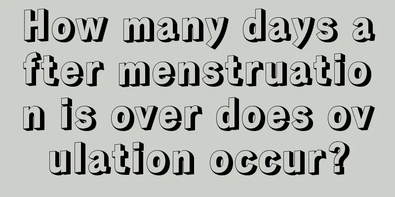 How many days after menstruation is over does ovulation occur?