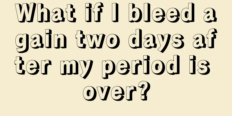 What if I bleed again two days after my period is over?